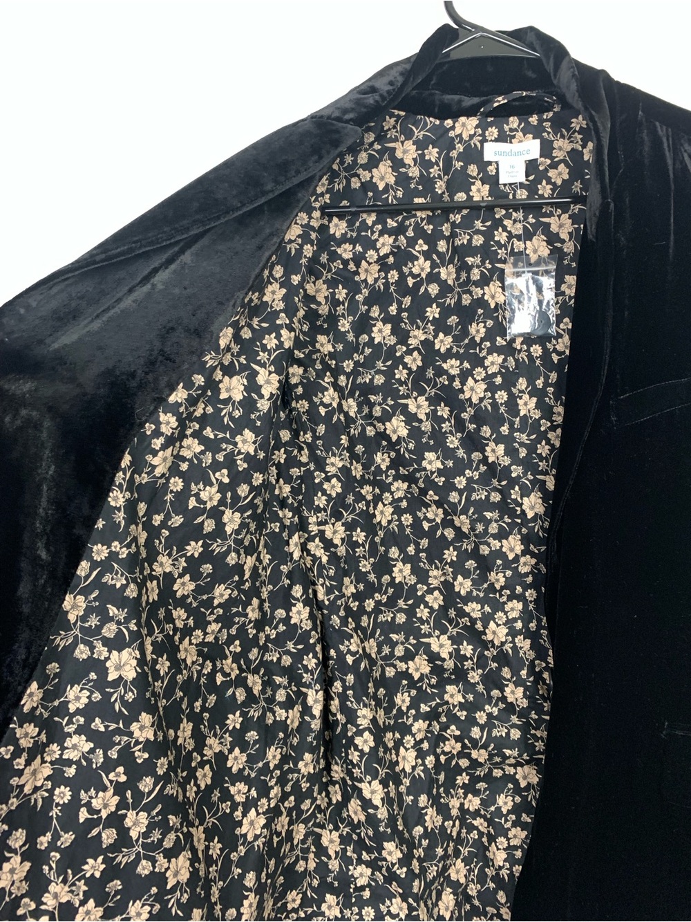 Sundance monte Rosa velvet black blazer size 16 - Picture 7 of 9